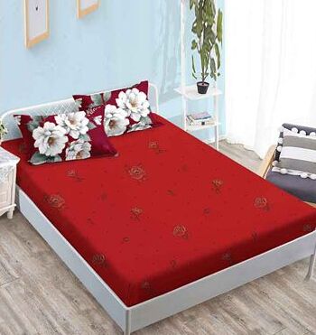 Lenjerie de pat bumbac finet cu elastic – 6 piese | 16681-TL
