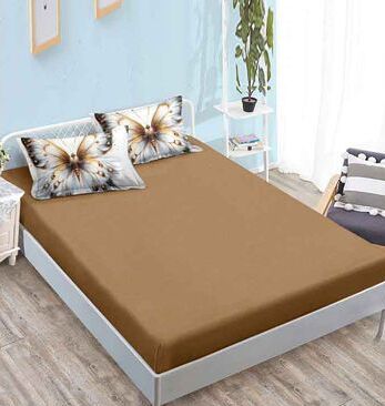 Lenjerie de pat bumbac finet cu elastic – 6 piese | 16680-TL