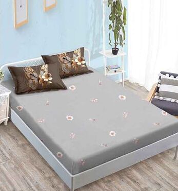 Lenjerie de pat bumbac finet cu elastic – 6 piese | 16677-TL