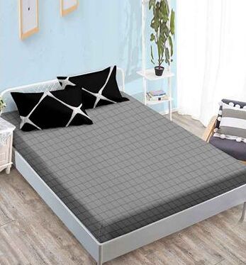Lenjerie de pat bumbac finet cu elastic – 6 piese | 16676-TL