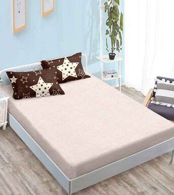 Lenjerie de pat bumbac finet cu elastic – 6 piese | 16671-TL