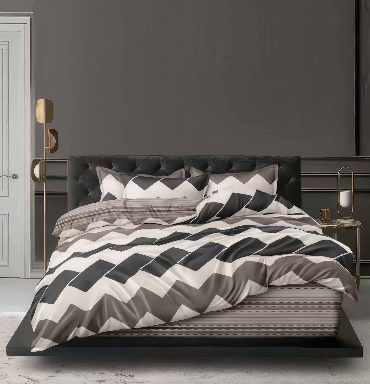 Lenjerie de pat bumbac satinat - gama Luxury - 4 piese | 16713-TL