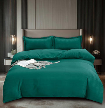 Lenjerie de pat damasc Premium gama Horeca - cu elastic - 4 piese | 16729-C