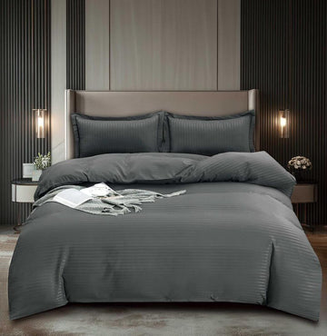 Lenjerie de pat damasc Premium gama Horeca - 4 piese | 16740-C