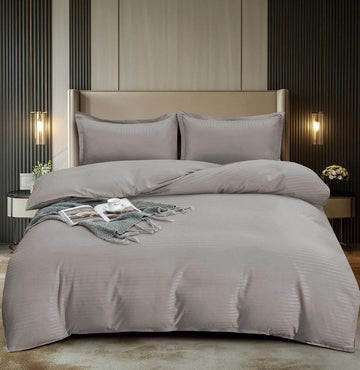 Lenjerie de pat damasc Premium gama Horeca - 4 piese | 16738-C