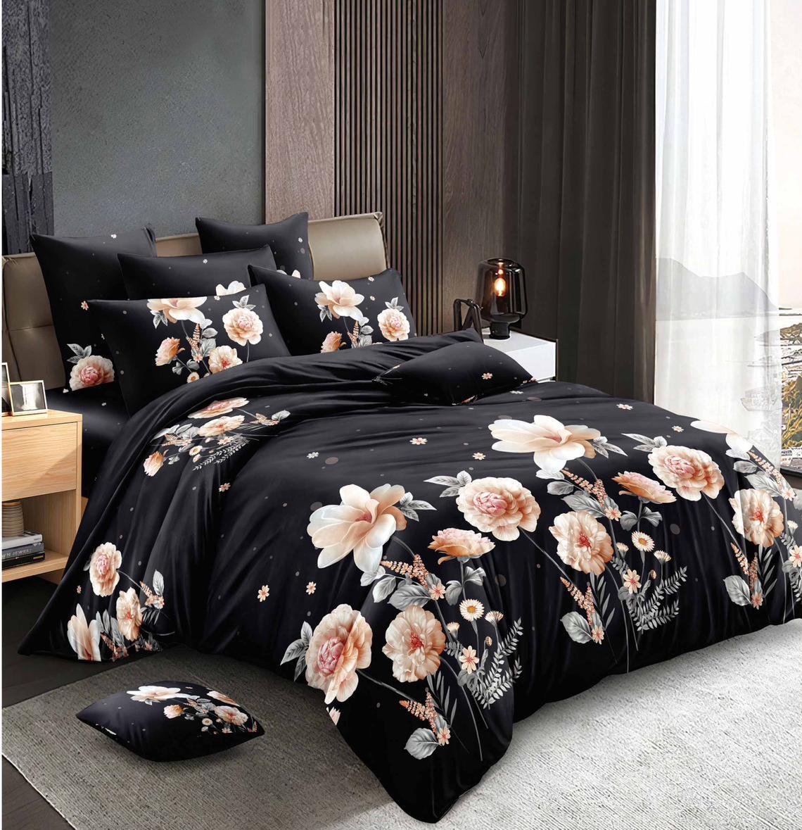 Lenjerie de pat bumbac satinat - gama Luxury - 4 piese | 16793-TL