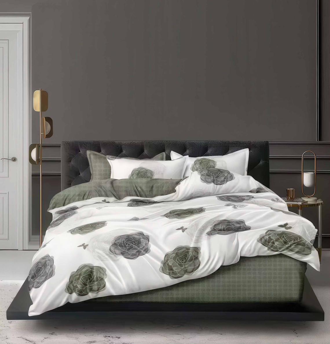 Lenjerie de pat bumbac satinat - gama Luxury - 4 piese | 16792-TL