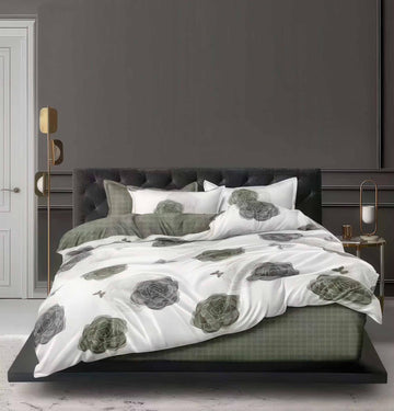 Lenjerie de pat bumbac satinat - gama Luxury - 4 piese | 16792-TL