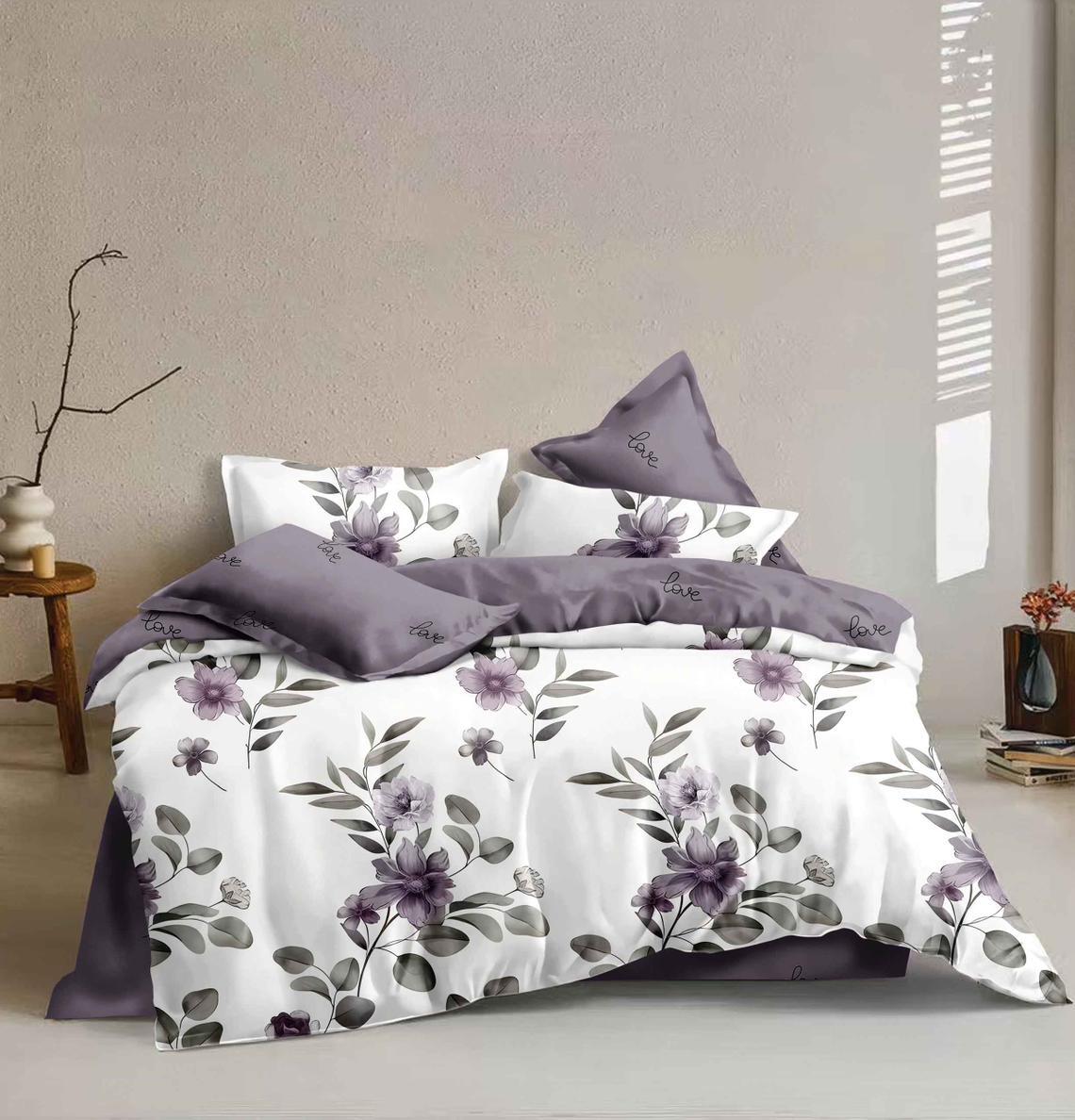 Lenjerie de pat bumbac satinat - gama Luxury - 4 piese | 16791-TL