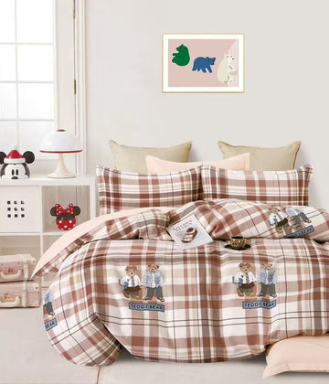 Lenjerie de pat finet Premium - cu elastic 1 persoana – 4 piese | 16860-TL