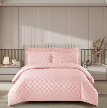 Lenjerie de pat damasc Luxury hotelier - cu elastic - 4 piese | 16940-PR