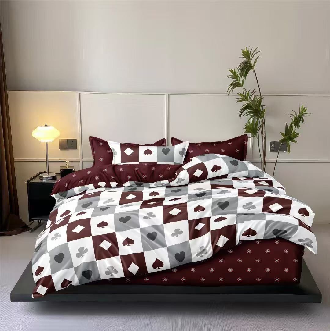 Lenjerie de pat bumbac satinat - gama Luxury - cu elastic – 4 piese | 17181-TL