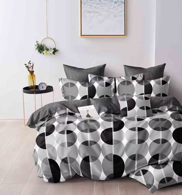 Lenjerie de pat bumbac satinat - gama Luxury - cu elastic – 4 piese | 17172-TL