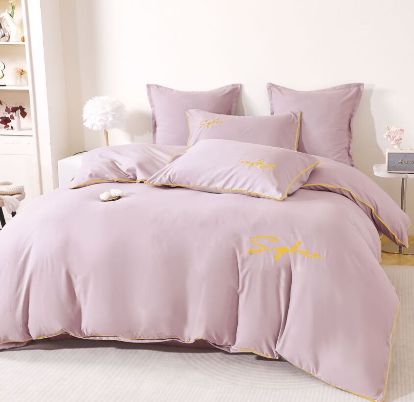 Lenjerie de pat bumbac brodat – 6 piese | 17255-TL