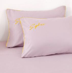 Lenjerie de pat bumbac brodat – 6 piese | 17255-TL