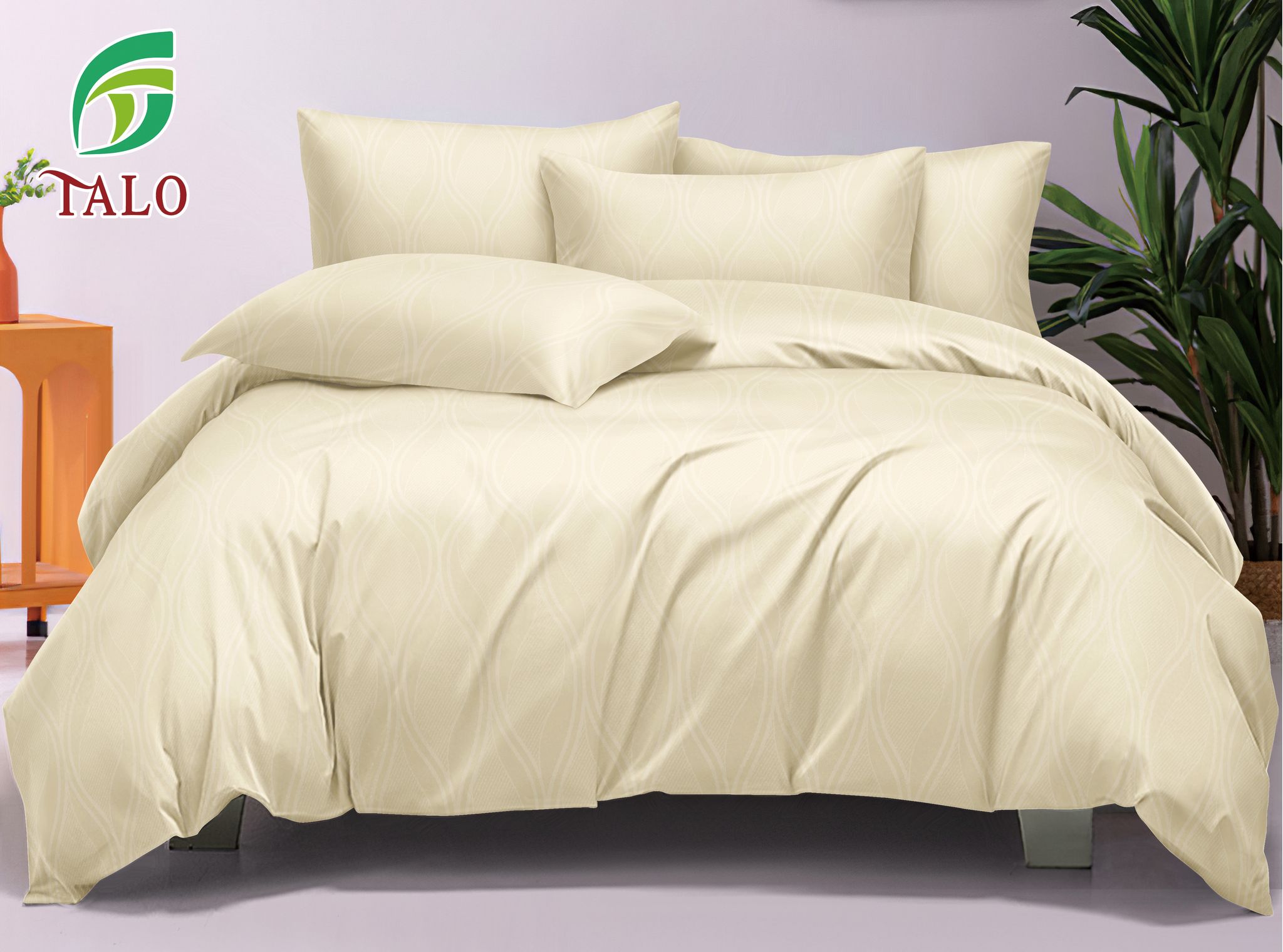 Lenjerie de pat 100% bumbac finet DELUXE – 6 piese | 17278-TL
