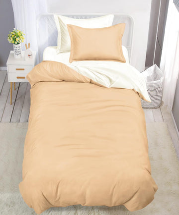 Lenjerie de pat finet 1 persoana - cu elastic - 4 piese | 17289-V