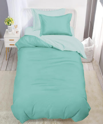 Lenjerie de pat finet 1 persoana - cu elastic - 4 piese | 17288-V