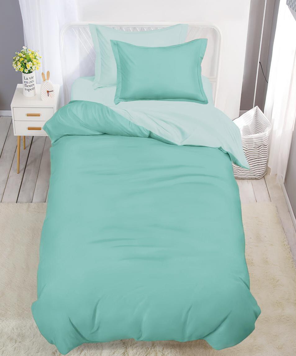 Lenjerie de pat finet 1 persoana - cu elastic - 4 piese | 17288-V