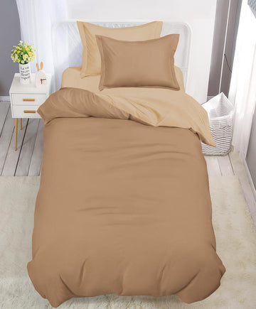 Lenjerie de pat finet 1 persoana - cu elastic - 4 piese | 17283-V