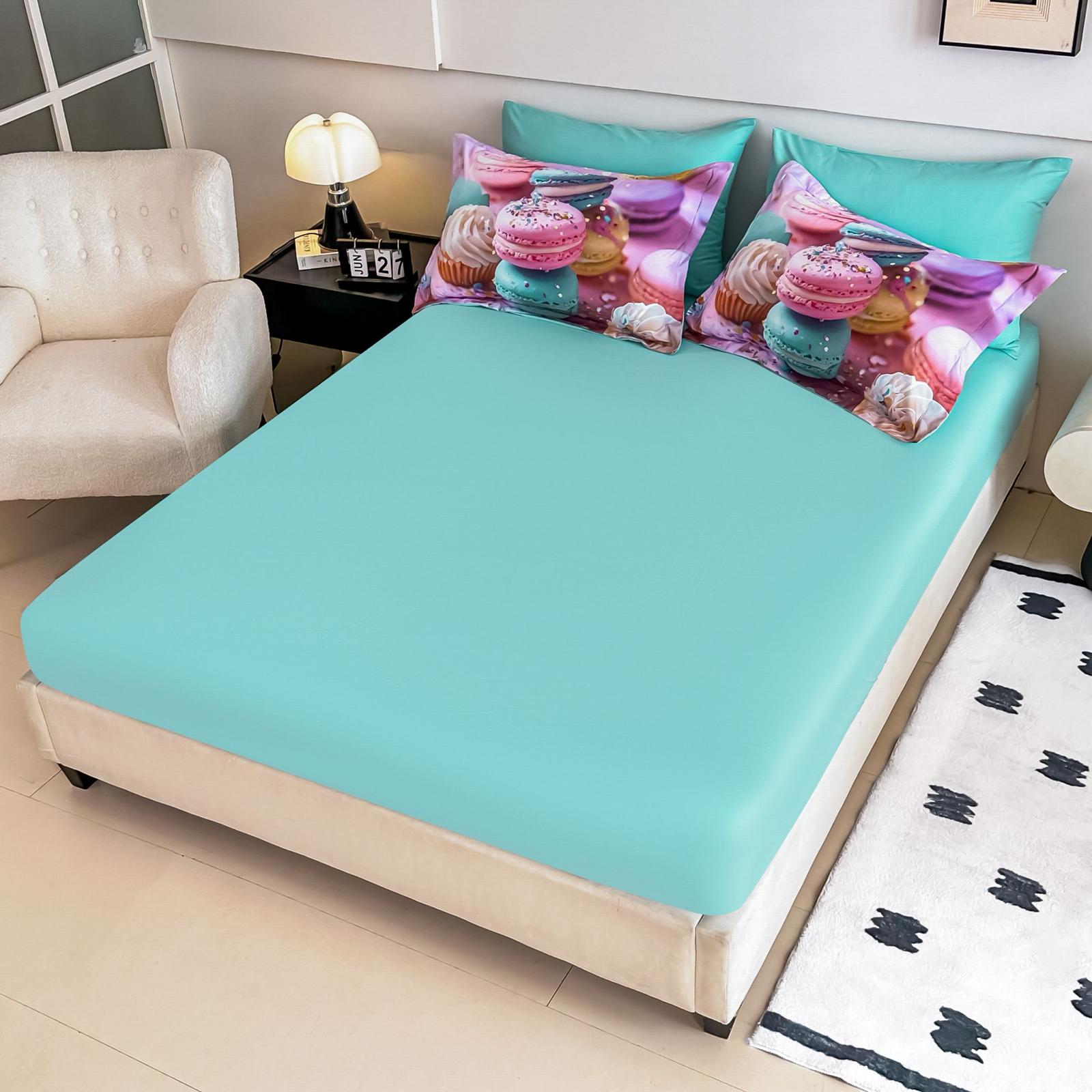 Lenjerie de pat 100% bumbac finet Premium - gama 5D - cu elastic - 6 piese | 17852-J
