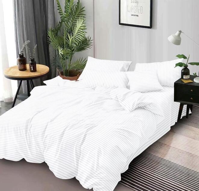 Lenjerie de pat bumbac Damasc hotelier - 6 piese | 18055-SE
