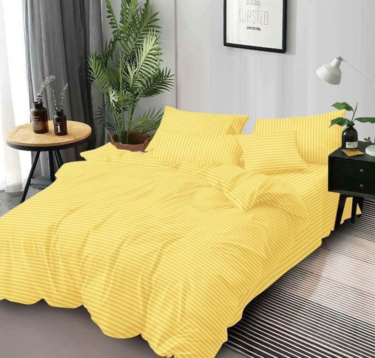 Lenjerie de pat bumbac Damasc hotelier - 6 piese | 18093-SE