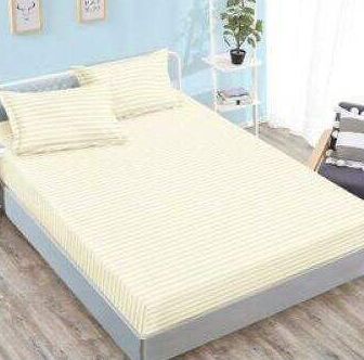 Lenjerie de pat bumbac Damasc hotelier - cu elastic - 6 piese | 18116-SE