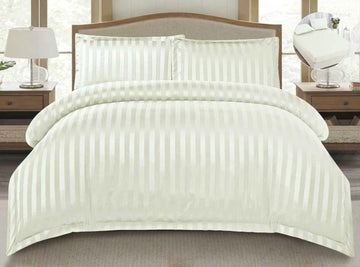 Lenjerie de pat bumbac Damasc Hotelier - cu elastic - 6 piese | 18225-TL