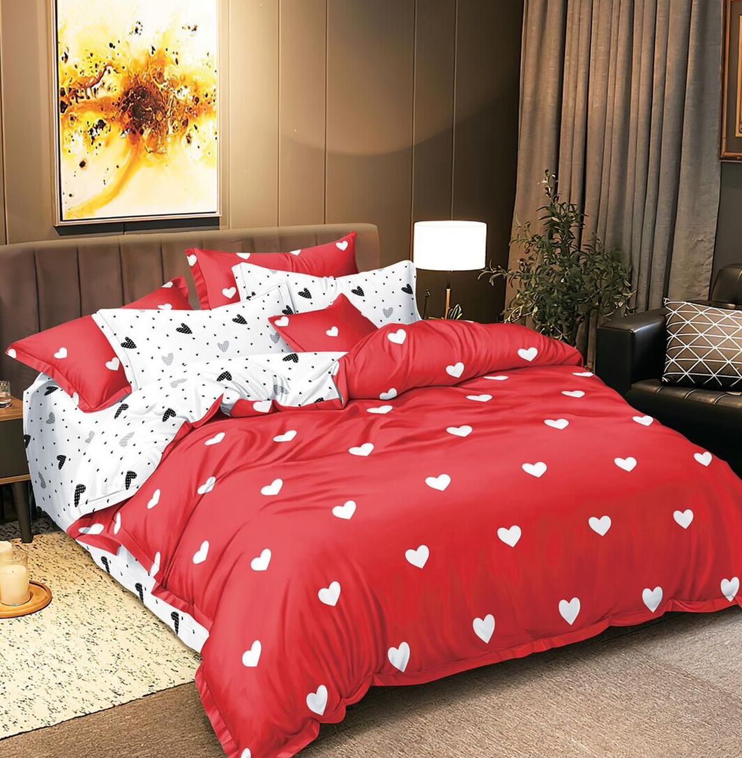 Lenjerie de pat bumbac satinat – 4 piese | 18242-C