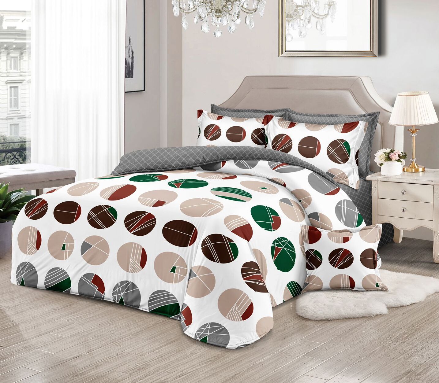 Lenjerie de pat bumbac finet Premium Pucioasa – 6 piese | 18424-SE