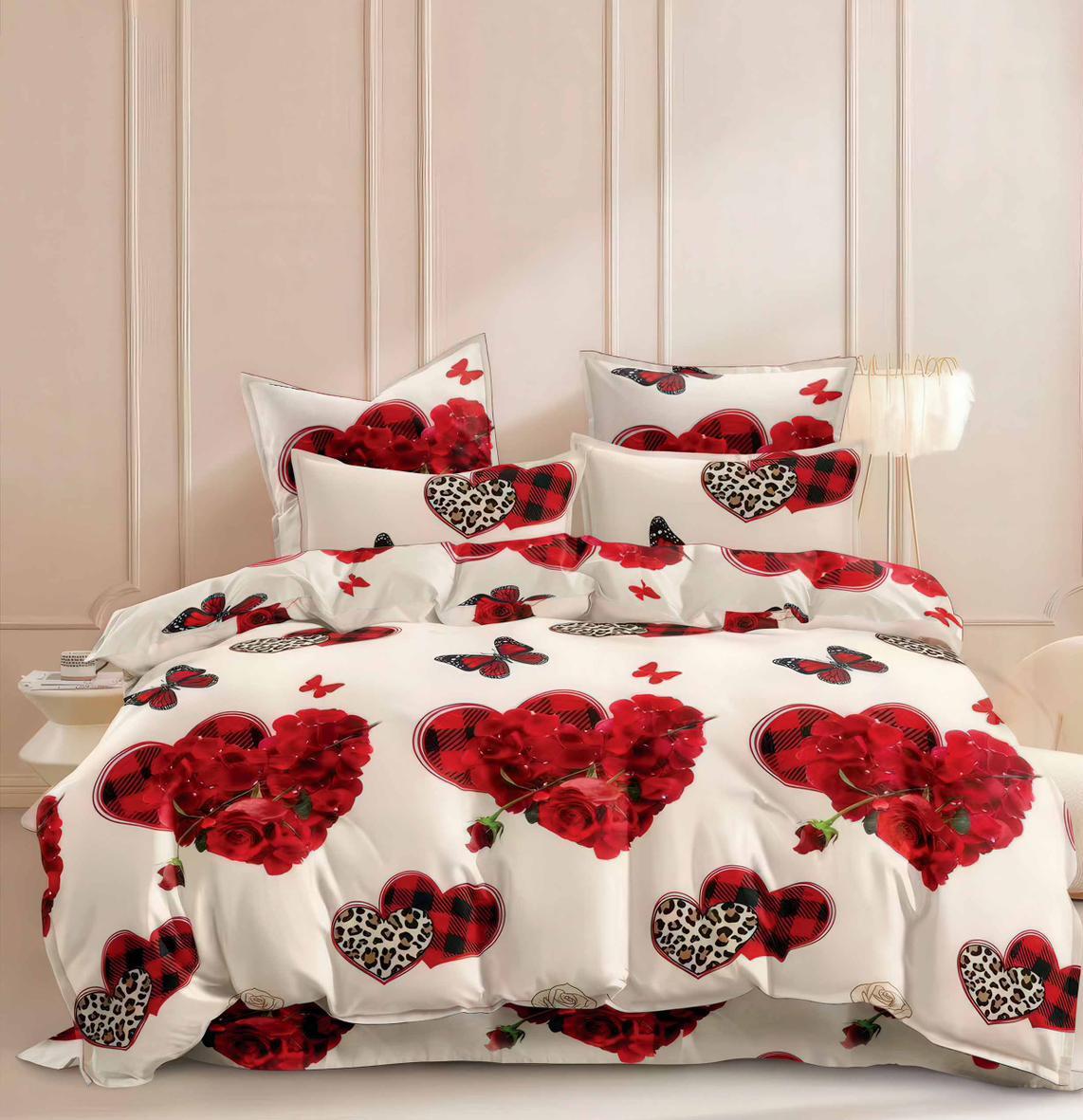 Lenjerie de pat bumbac satinat - gama Luxury - 4 piese | 18517-TL