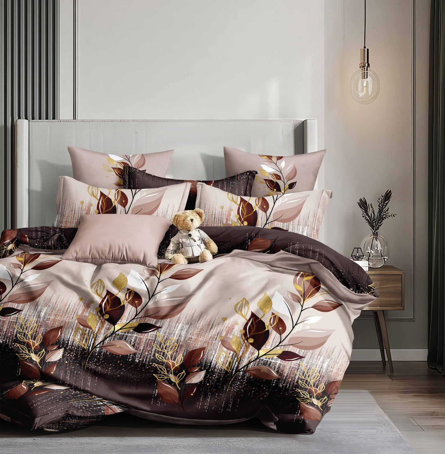 Lenjerie de pat bumbac satinat - gama Luxury - 4 piese | 18516-TL