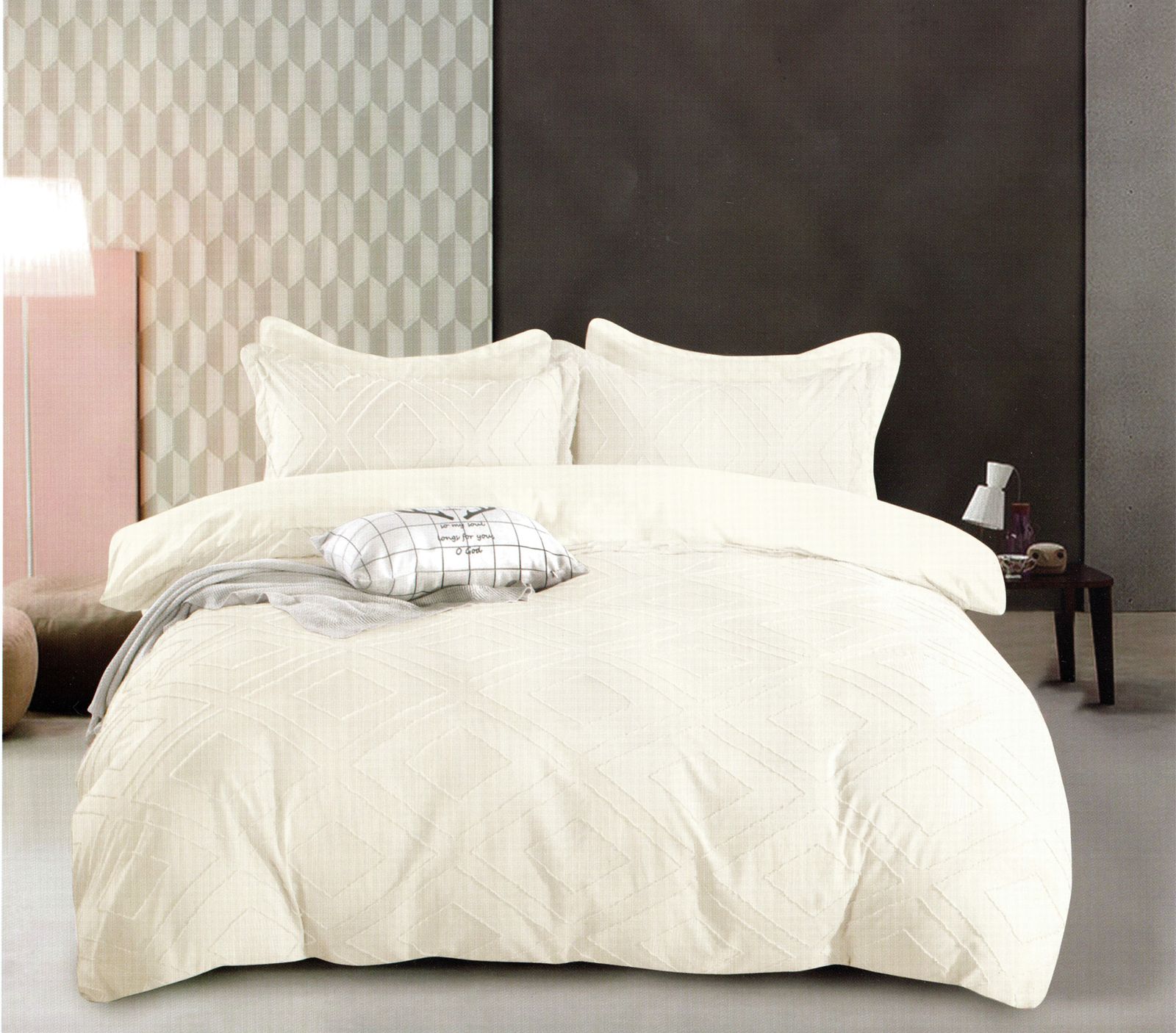 Lenjerie de pat bumbac PREMIUM Velvet Jacquard GROFAT – 6 piese | 18749-SE