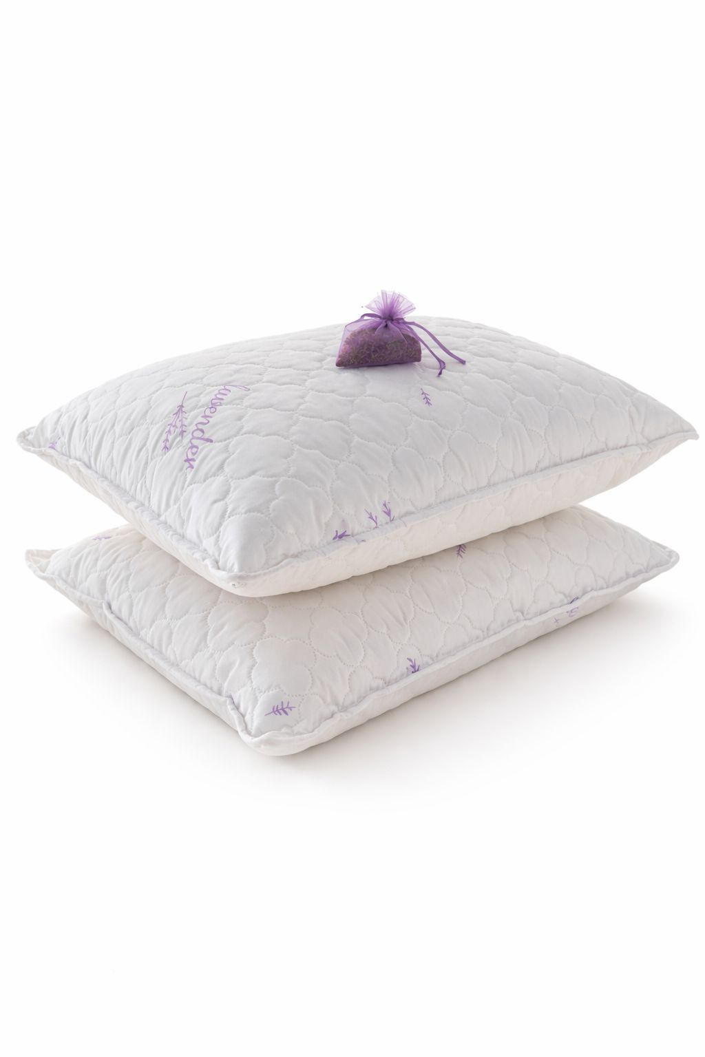 Set 2 Perne matlasate - Hypo Alergice - cu saculeti de LAVANDA in interior