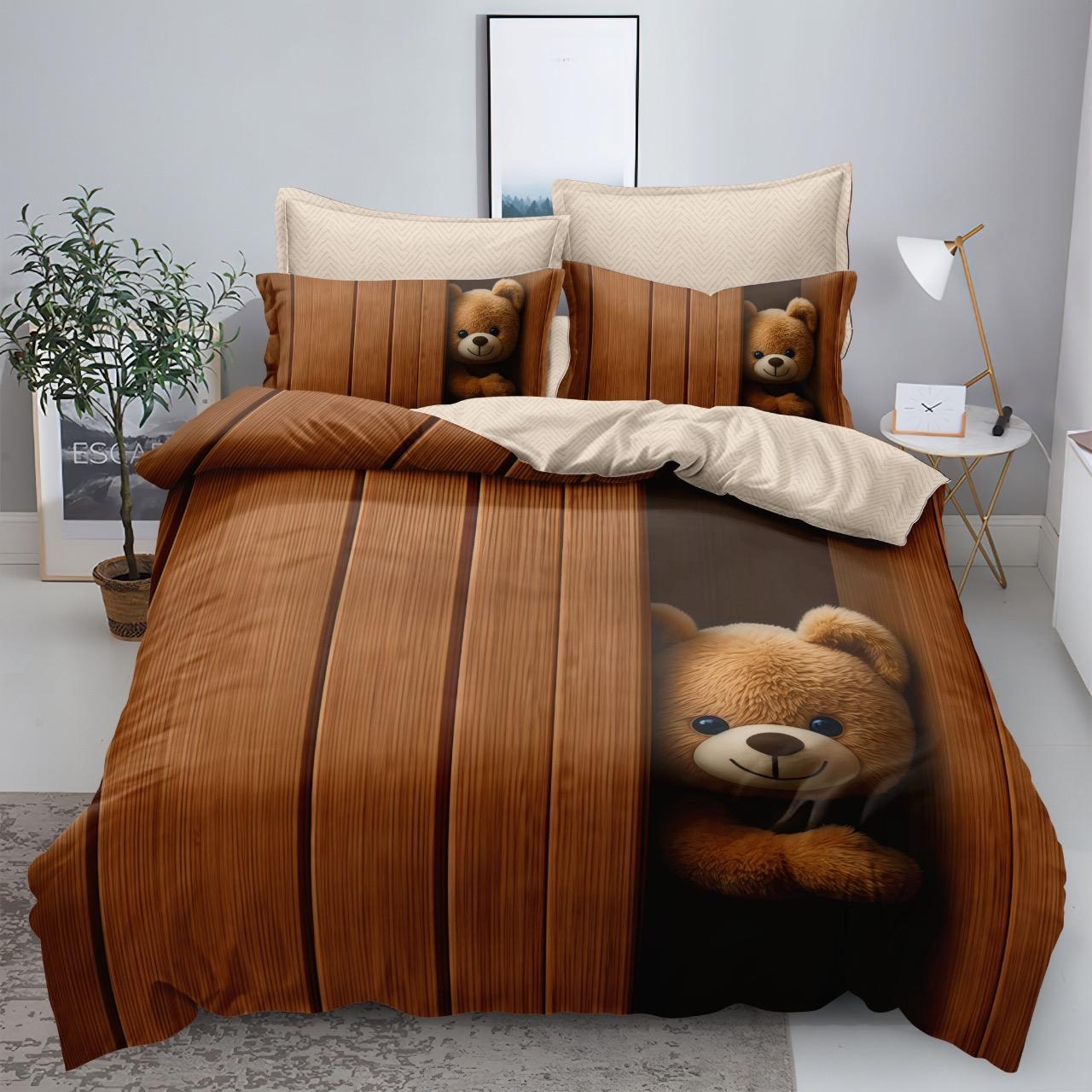 Lenjerie de pat bumbac finet 3D Premium – 6 piese | 19061-CL