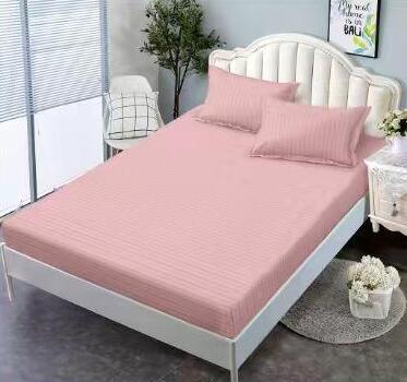 Lenjerie de pat bumbac damasc cu elastic - Premium - 4 piese | 19223-CL