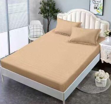 Lenjerie de pat bumbac damasc cu elastic - Premium - 4 piese | 19224-CL