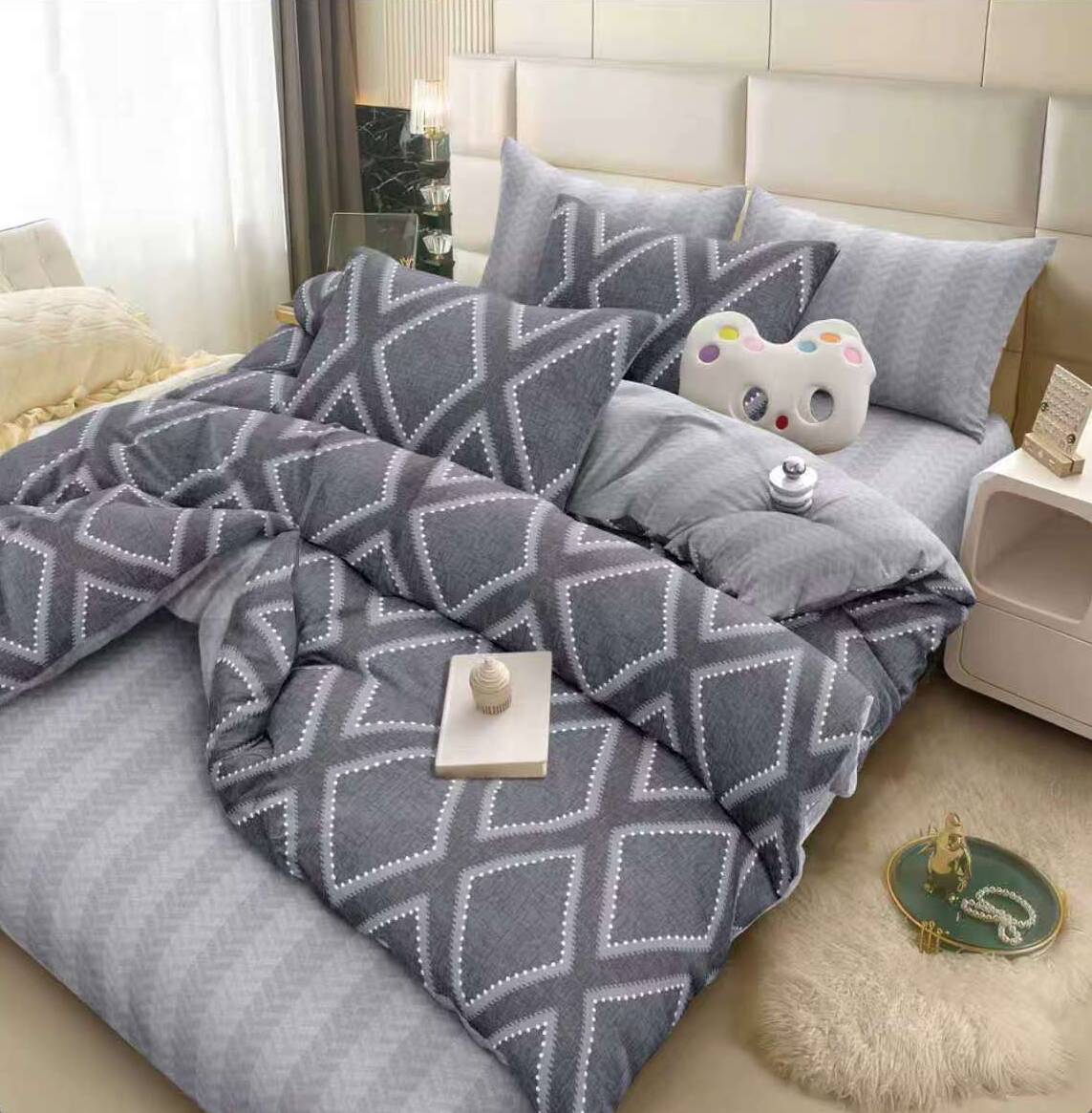 Lenjerie de pat Luxury - bumbac satinat – 4 piese | 19231-C