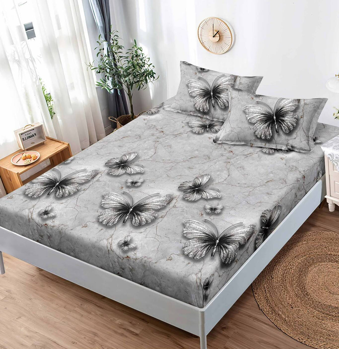 Husa de pat bumbac finet Premium - 3 piese | 19310-TL