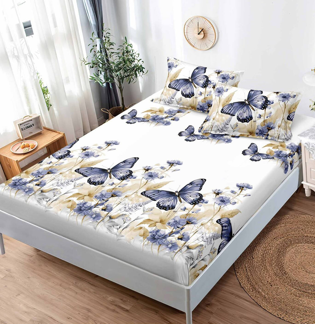 Husa de pat bumbac finet Premium - 3 piese | 19309-TL