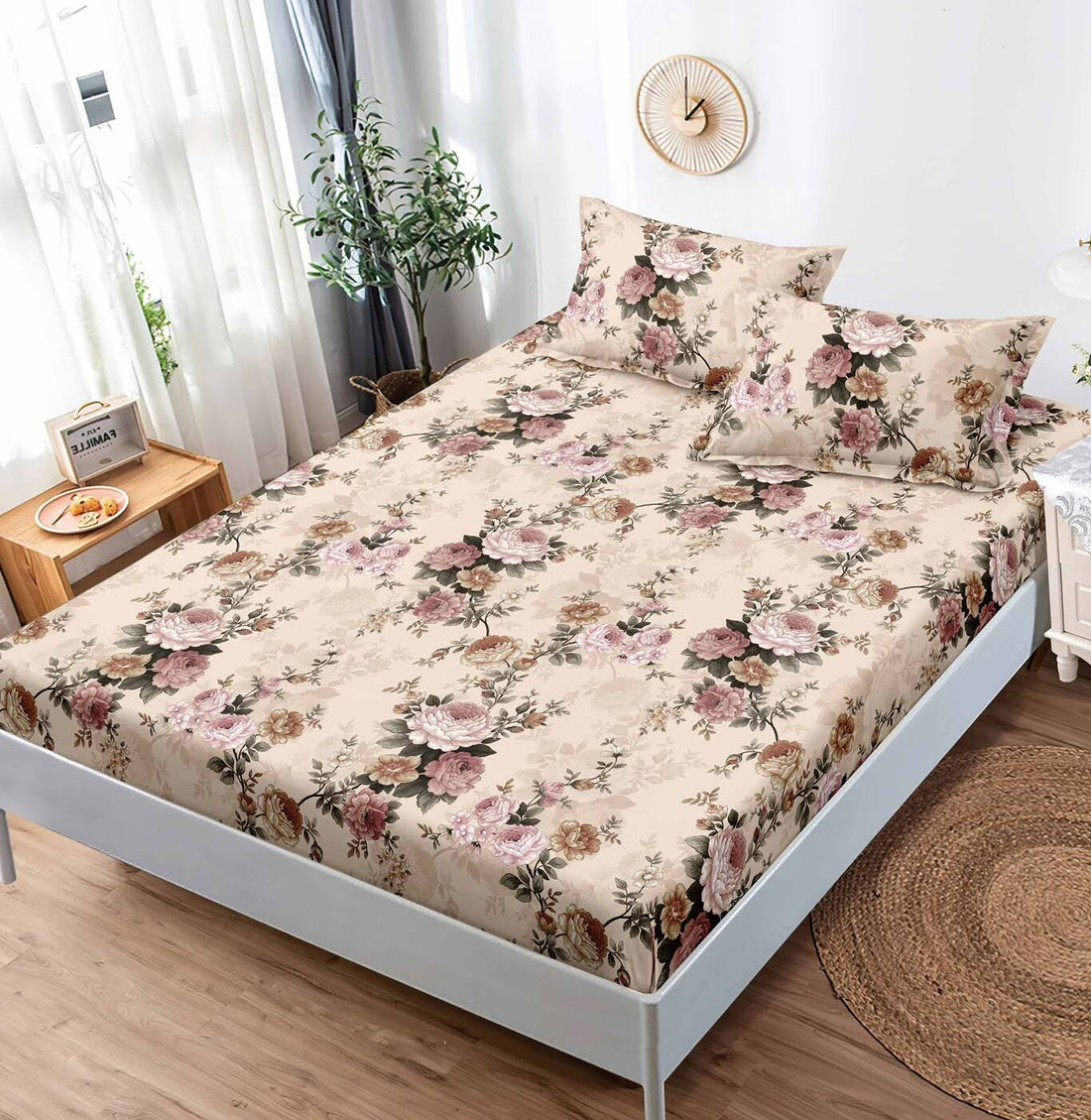 Husa de pat bumbac finet Premium - 3 piese | 19306-TL