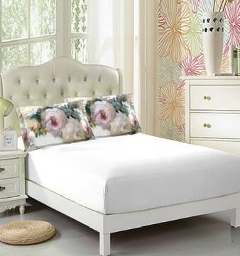 Lenjerie de pat 100% bumbac - cu elastic - 4 piese | 19300-PR