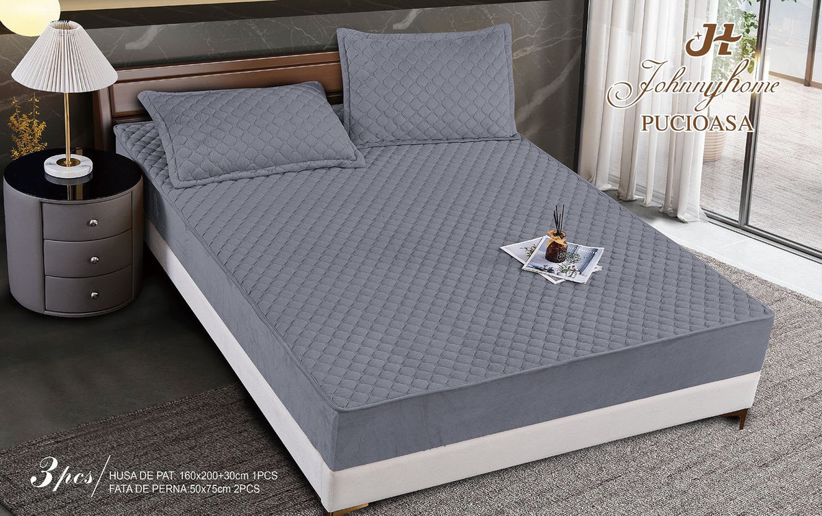 Topper bumbac + 2 fete de perna / 160x200cm | 19713-C