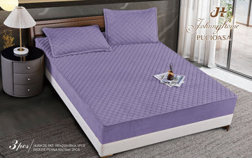 Topper bumbac + 2 fete de perna / 160x200cm | 19709-C