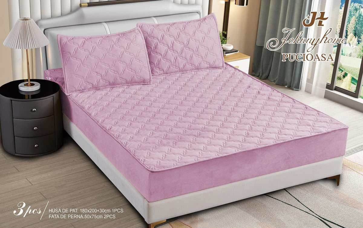 Topper bumbac + 2 fete de perna / 180x200cm | 19730-C