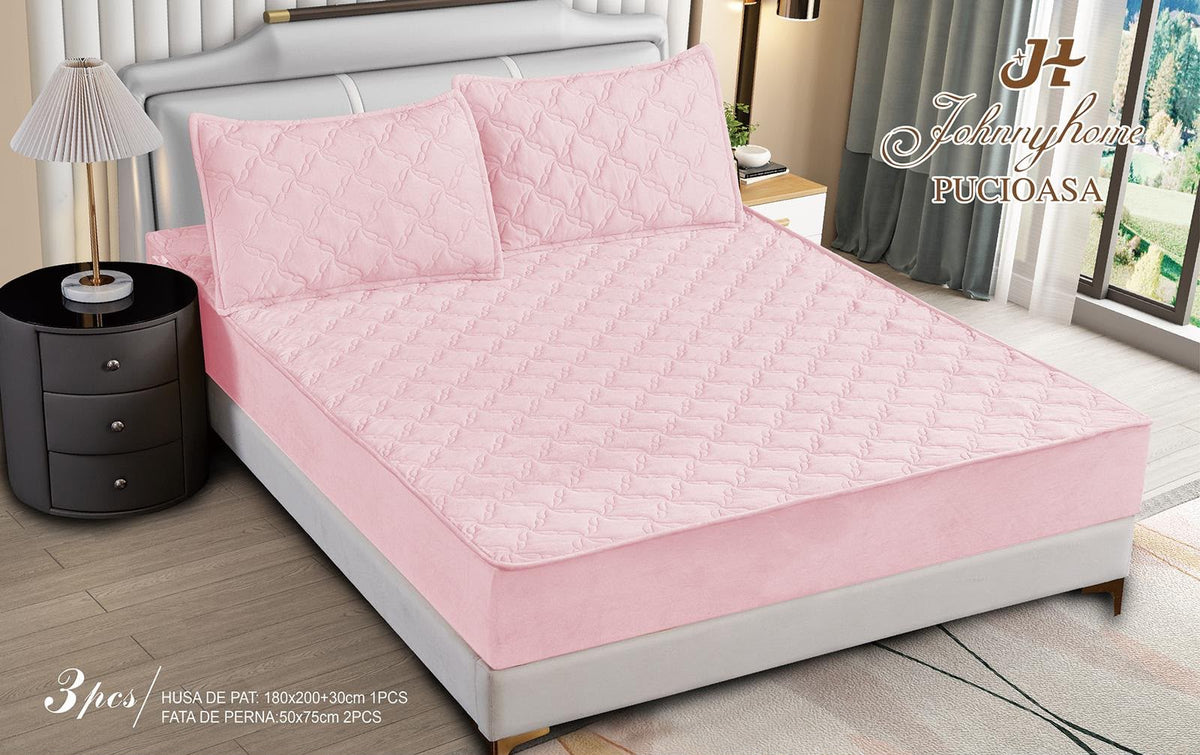 Topper bumbac + 2 fete de perna / 180x200cm | 19729-C