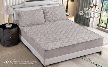 Topper bumbac + 2 fete de perna / 180x200cm | 19725-C