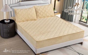 Topper bumbac + 2 fete de perna / 180x200cm | 19723-C