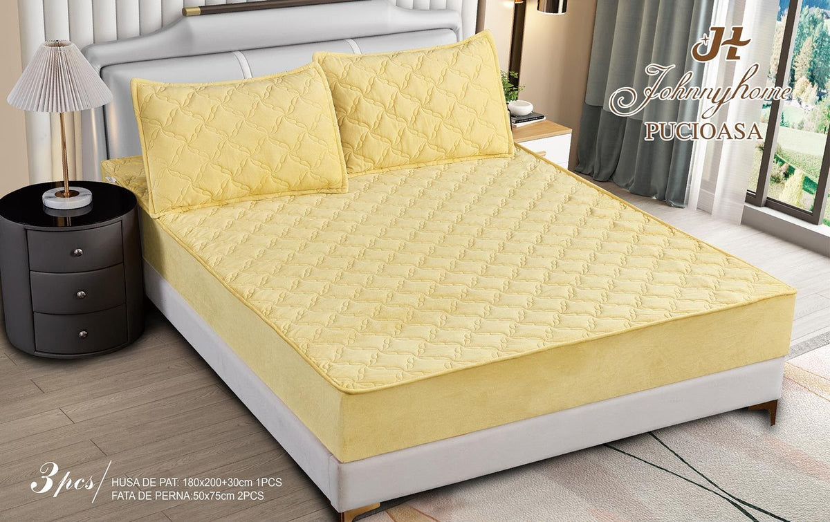 Topper bumbac + 2 fete de perna / 180x200cm | 19722-C